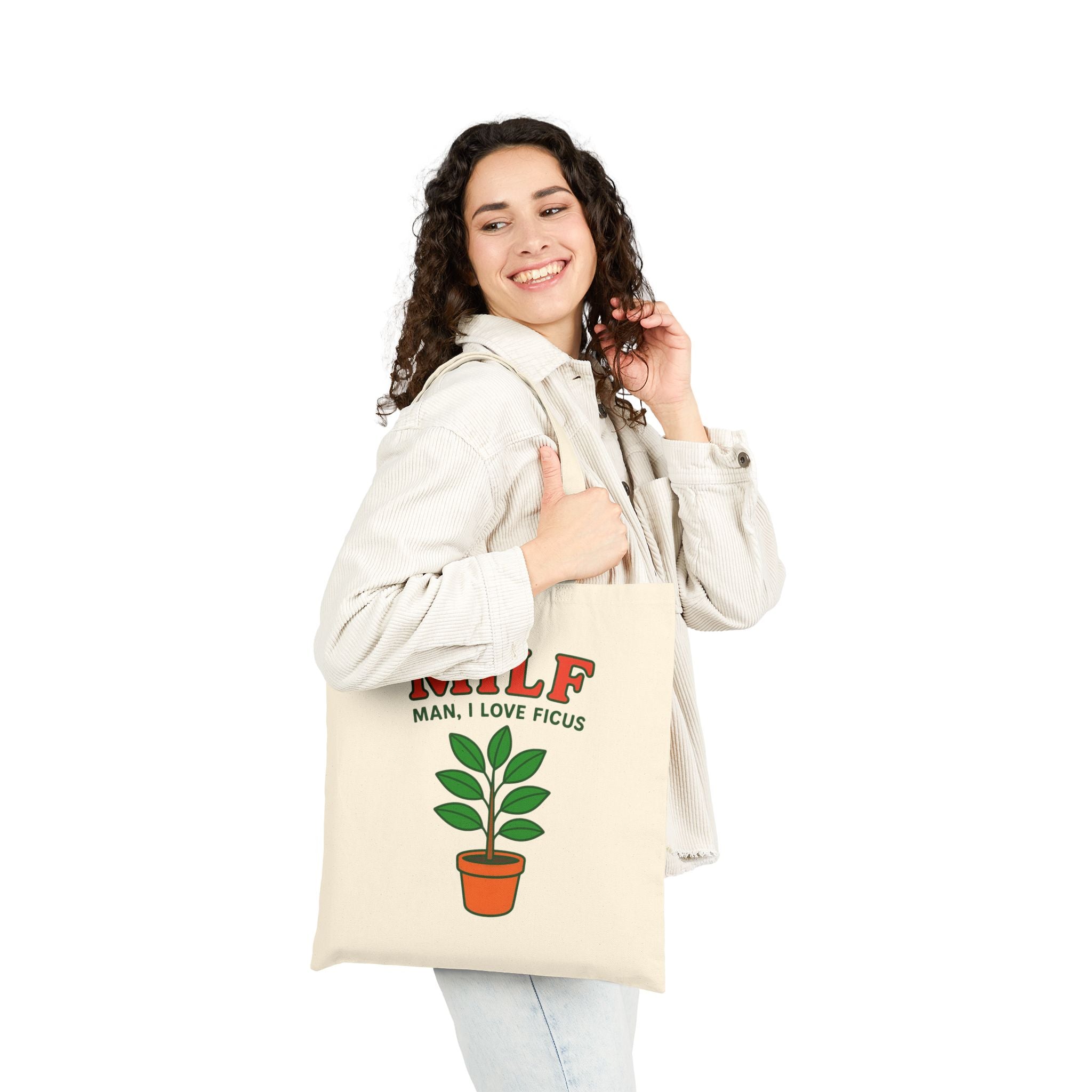 MILF: Man, I Love Ficus Canvas Tote Bag
