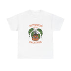 Calathea Plant Tee – "Victimized by a Calathea" Funny Plant Lover T-Shirt
