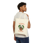 Victimized by a Calathea Canvas Tote Bag