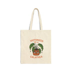 Victimized by a Calathea Canvas Tote Bag