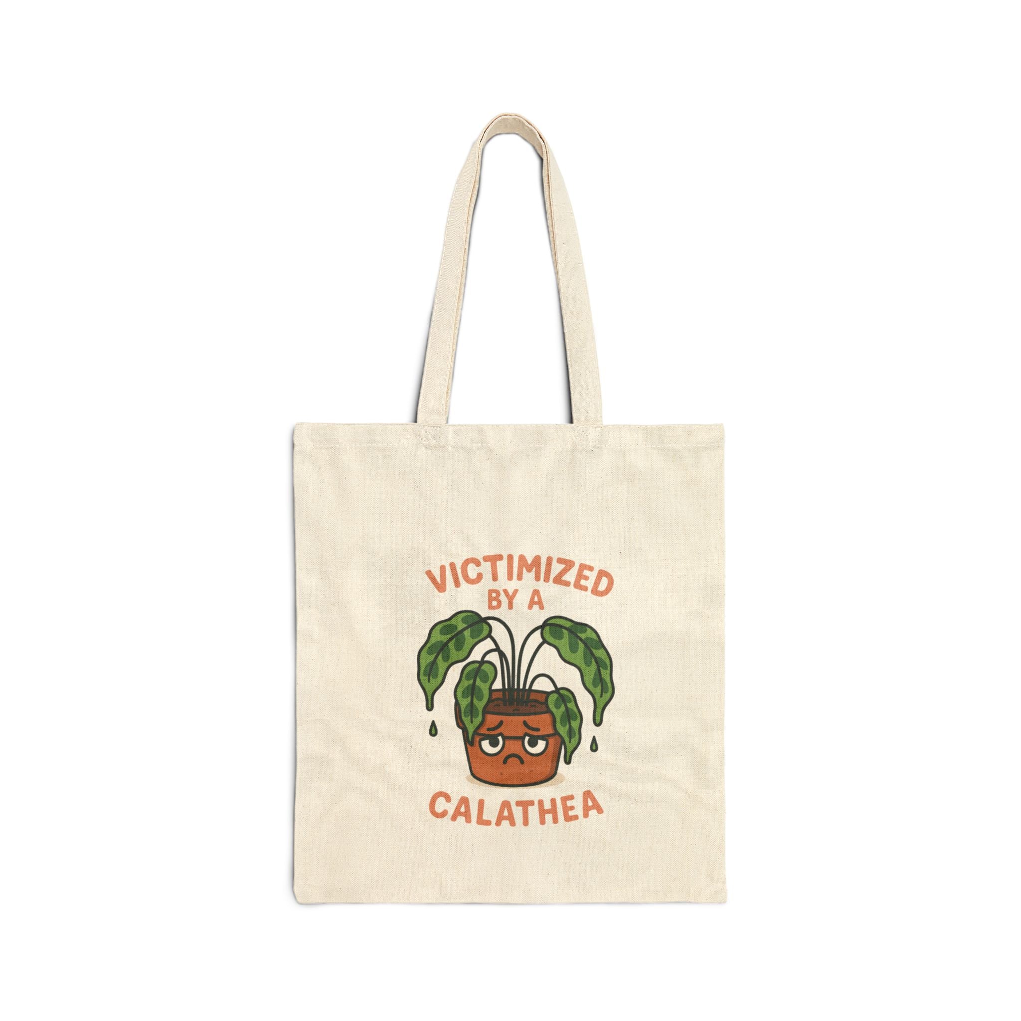 Victimized by a Calathea Canvas Tote Bag