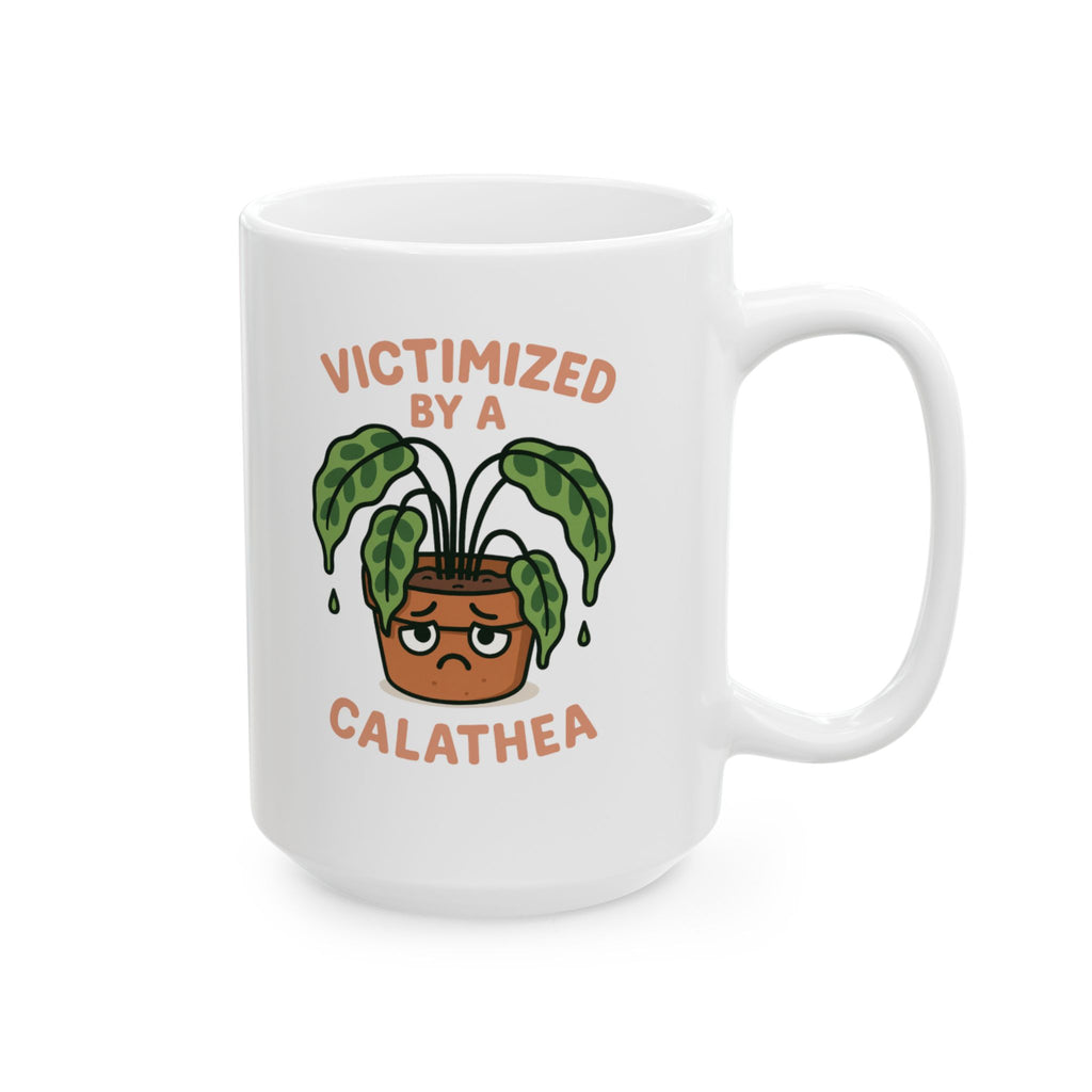 Victimized by a Calathea Ceramic Mug (15oz)