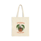 Victimized by a Calathea Canvas Tote Bag