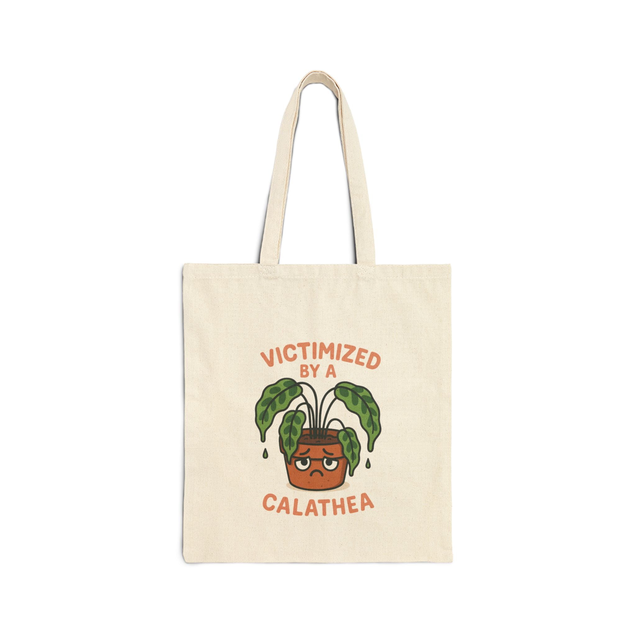 Victimized by a Calathea Canvas Tote Bag
